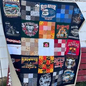 Handcrafted Harley Davidson Quilt